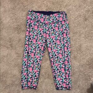 Lilly Leggings cropped size XL - Pink and Blue